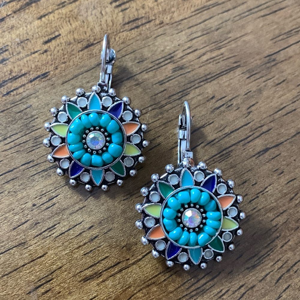 BOHO Colorful Lever back Earrings